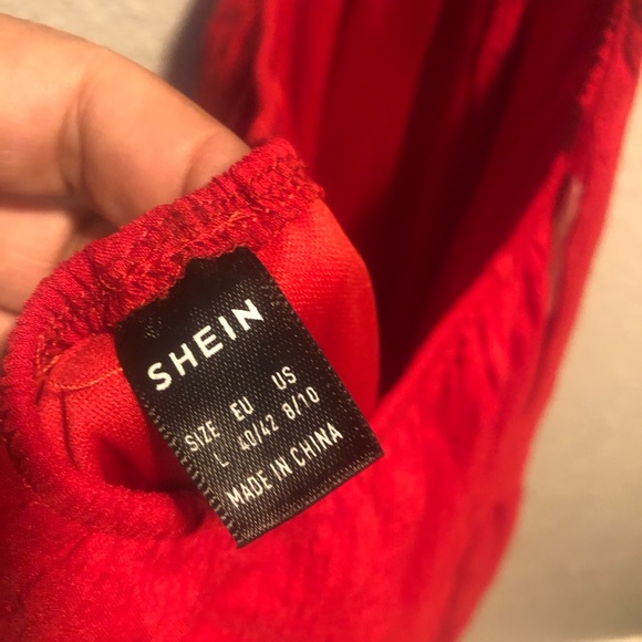 SHEIN Red Dress Size Large - Picture 9 of 9